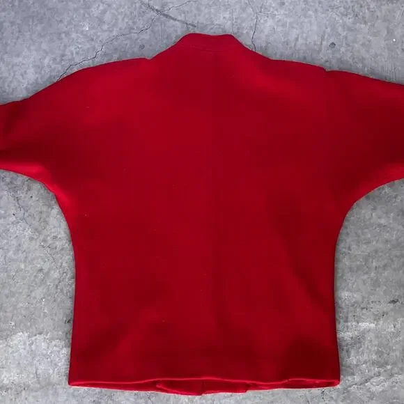 Vintage 1970's‎ Wool Red Jacket, button up, Size 6 M - Picture 6 of 16